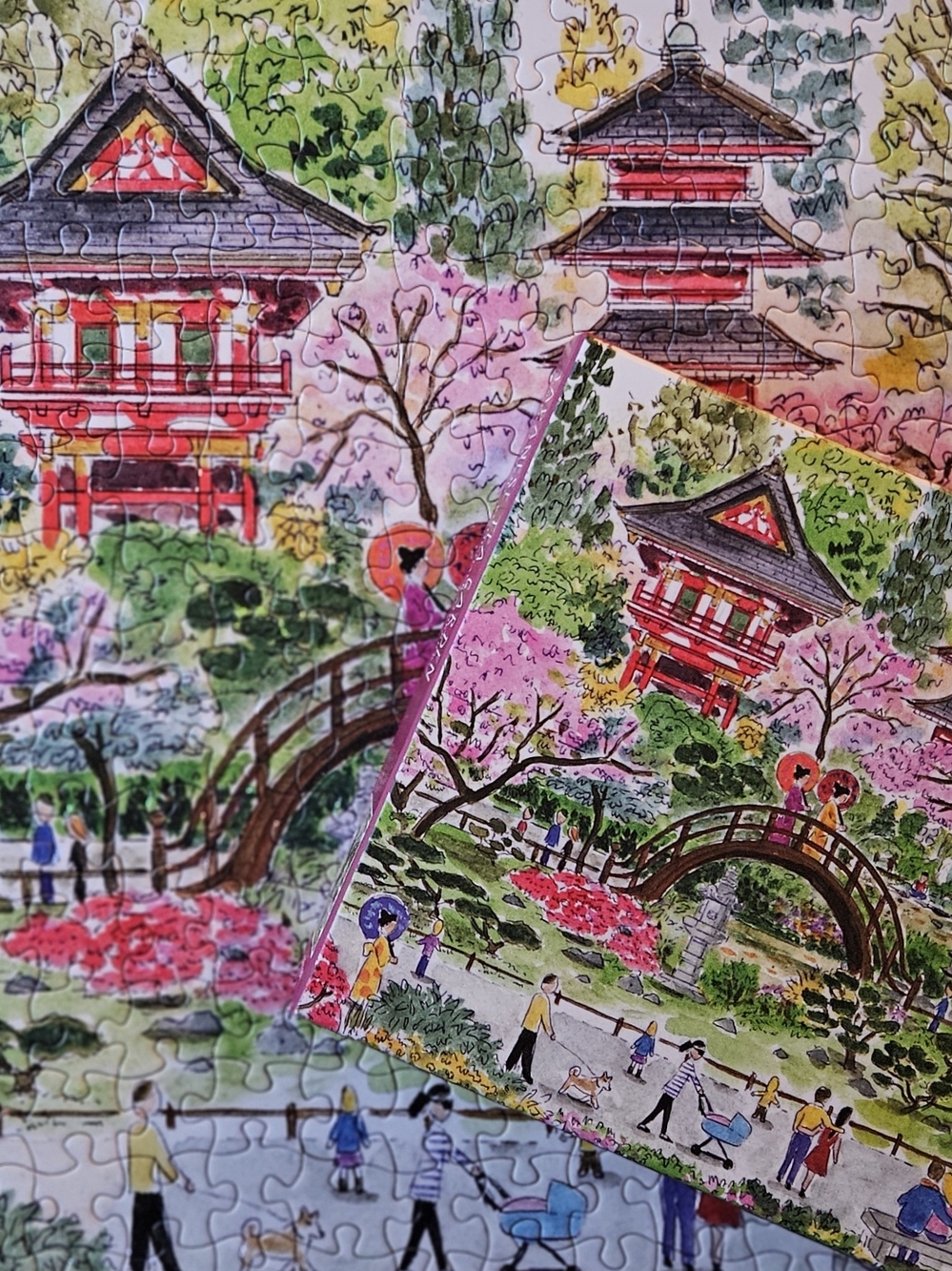300-Piece Cherry Blossom Garden Puzzle - Multi - Picture 2 of 3